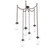 Meteo Round 6pc Swag Multi-Pendant Chain (LED) (1289|SNB0067-06-FB-GC-CH2-L1)