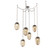 Meteo Round 6pc Swag Multi-Pendant Chain (LED) (1289|SNB0067-06-BS-FB-CH2-L3)