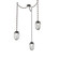 Meteo Round 3pc Swag Multi-Pendant Chain (LED) (1289|SNB0067-03-FB-FS-CH3-L1)