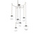Aster Round 6pc Swag Multi-Pendant Chain (LED) (1289|SNB0066-06-BS-GC-CH2-L3)