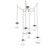 Aster Round 6pc Swag Multi-Pendant Chain (LED) (1289|SNB0066-06-BS-GC-CH1-L3)