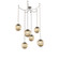 Aster Round 6pc Swag Multi-Pendant Chain (LED) (1289|SNB0066-06-BS-FB-CH2-L3)