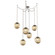Aster Round 6pc Swag Multi-Pendant Chain (LED) (1289|SNB0066-06-BS-FB-CH1-L1)