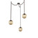 Aster Round 3pc Swag Multi-Pendant Chain (LED) (1289|SNB0066-03-FB-FB-CH2-L1)