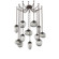 Cosmos Round 12pc Swag Multi-Pendant Chain (Bulb) (1289|SNB0065-12-FB-S-CH1-E2)