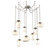 Cosmos Round 9pc Swag Multi-Pendant Chain (Bulb) (1289|SNB0065-09-BS-A-CH3-E2)