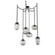 Cosmos Round 6pc Swag Multi-Pendant Chain (Bulb) (1289|SNB0065-06-MB-S-CH2-E2)