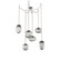 Cosmos Round 6pc Swag Multi-Pendant Chain (Bulb) (1289|SNB0065-06-BS-S-CH1-E2)