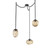 Cosmos Round 3pc Swag Multi-Pendant Chain (Bulb) (1289|SNB0065-03-MB-B-CH2-E2)