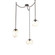 Cosmos Round 3pc Swag Multi-Pendant Chain (Bulb) (1289|SNB0065-03-FB-A-CH1-E2)