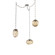 Cosmos Round 3pc Swag Multi-Pendant Chain (Bulb) (1289|SNB0065-03-BS-B-CH3-E2)