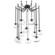 Nova Round 12pc Swag Multi-Pendant Chain (Bulb) (1289|SNB0064-12-MB-C-CH2-E2)