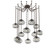 Nova Round 12pc Swag Multi-Pendant Chain (Bulb) (1289|SNB0064-12-FB-S-CH1-E2)