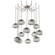 Nova Round 12pc Swag Multi-Pendant Chain (Bulb) (1289|SNB0064-12-BS-S-CH3-E2)