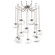 Nova Round 12pc Swag Multi-Pendant Chain (Bulb) (1289|SNB0064-12-BS-C-CH2-E2)