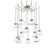 Nova Round 12pc Swag Multi-Pendant Chain (Bulb) (1289|SNB0064-12-BS-C-CH1-E2)