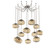 Nova Round 12pc Swag Multi-Pendant Chain (Bulb) (1289|SNB0064-12-BS-B-CH1-E2)
