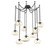 Nova Round 9pc Swag Multi-Pendant Chain (Bulb) (1289|SNB0064-09-MB-A-CH2-E2)