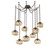 Nova Round 9pc Swag Multi-Pendant Chain (Bulb) (1289|SNB0064-09-FB-B-CH3-E2)