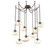 Nova Round 9pc Swag Multi-Pendant Chain (Bulb) (1289|SNB0064-09-FB-A-CH1-E2)