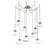 Nova Round 9pc Swag Multi-Pendant Chain (Bulb) (1289|SNB0064-09-BS-C-CH3-E2)