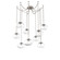 Nova Round 9pc Swag Multi-Pendant Chain (Bulb) (1289|SNB0064-09-BS-C-CH1-E2)