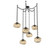 Nova Round 6pc Swag Multi-Pendant Chain (Bulb) (1289|SNB0064-06-MB-B-CH2-E2)