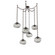 Nova Round 6pc Swag Multi-Pendant Chain (Bulb) (1289|SNB0064-06-FB-S-CH1-E2)