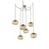 Nova Round 6pc Swag Multi-Pendant Chain (Bulb) (1289|SNB0064-06-BS-B-CH2-E2)
