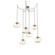 Nova Round 6pc Swag Multi-Pendant Chain (Bulb) (1289|SNB0064-06-BS-A-CH3-E2)