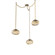 Nova Round 3pc Swag Multi-Pendant Chain (Bulb) (1289|SNB0064-03-GB-B-CH2-E2)