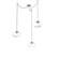 Nova Round 3pc Swag Multi-Pendant Chain (Bulb) (1289|SNB0064-03-BS-C-CH1-E2)