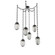Meteo Round 6pc Swag Multi-Pendant Chain (Bulb) (1289|SNB0063-06-MB-S-CH3-E2)