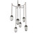 Meteo Round 6pc Swag Multi-Pendant Chain (Bulb) (1289|SNB0063-06-FB-S-CH1-E2)