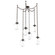 Meteo Round 6pc Swag Multi-Pendant Chain (Bulb) (1289|SNB0063-06-FB-C-CH1-E2)