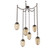 Meteo Round 6pc Swag Multi-Pendant Chain (Bulb) (1289|SNB0063-06-FB-B-CH2-E2)