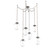 Meteo Round 6pc Swag Multi-Pendant Chain (Bulb) (1289|SNB0063-06-BS-C-CH2-E2)