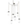 Meteo Round 6pc Swag Multi-Pendant Chain (Bulb) (1289|SNB0063-06-BS-C-CH1-E2)