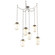 Meteo Round 6pc Swag Multi-Pendant Chain (Bulb) (1289|SNB0063-06-BS-A-CH3-E2)