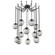 Aster Round 12pc Swag Multi-Pendant Chain (Bulb) (1289|SNB0062-12-MB-S-CH2-E2)