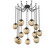 Aster Round 12pc Swag Multi-Pendant Chain (Bulb) (1289|SNB0062-12-MB-B-CH1-E2)
