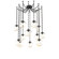 Aster Round 12pc Swag Multi-Pendant Chain (Bulb) (1289|SNB0062-12-MB-A-CH3-E2)