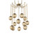 Aster Round 12pc Swag Multi-Pendant Chain (Bulb) (1289|SNB0062-12-GB-B-CH2-E2)