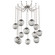 Aster Round 12pc Swag Multi-Pendant Chain (Bulb) (1289|SNB0062-12-BS-S-CH2-E2)