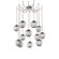 Aster Round 12pc Swag Multi-Pendant Chain (Bulb) (1289|SNB0062-12-BS-S-CH1-E2)
