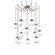 Aster Round 12pc Swag Multi-Pendant Chain (Bulb) (1289|SNB0062-12-BS-C-CH2-E2)