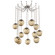 Aster Round 12pc Swag Multi-Pendant Chain (Bulb) (1289|SNB0062-12-BS-B-CH2-E2)