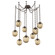 Aster Round 9pc Swag Multi-Pendant Chain (Bulb) (1289|SNB0062-09-FB-B-CH3-E2)
