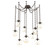 Aster Round 9pc Swag Multi-Pendant Chain (Bulb) (1289|SNB0062-09-FB-A-CH3-E2)