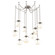 Aster Round 9pc Swag Multi-Pendant Chain (Bulb) (1289|SNB0062-09-BS-A-CH2-E2)